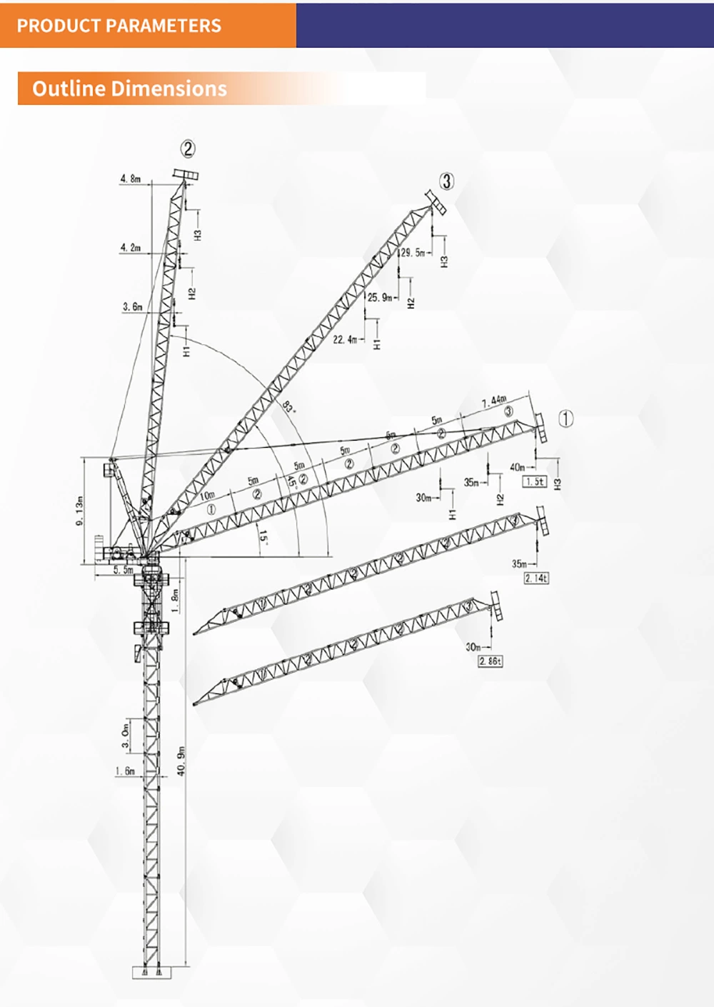 The Best Choice for Construction Crane Drivers Hammerhead Tower Crane Ctl 110 (4015)